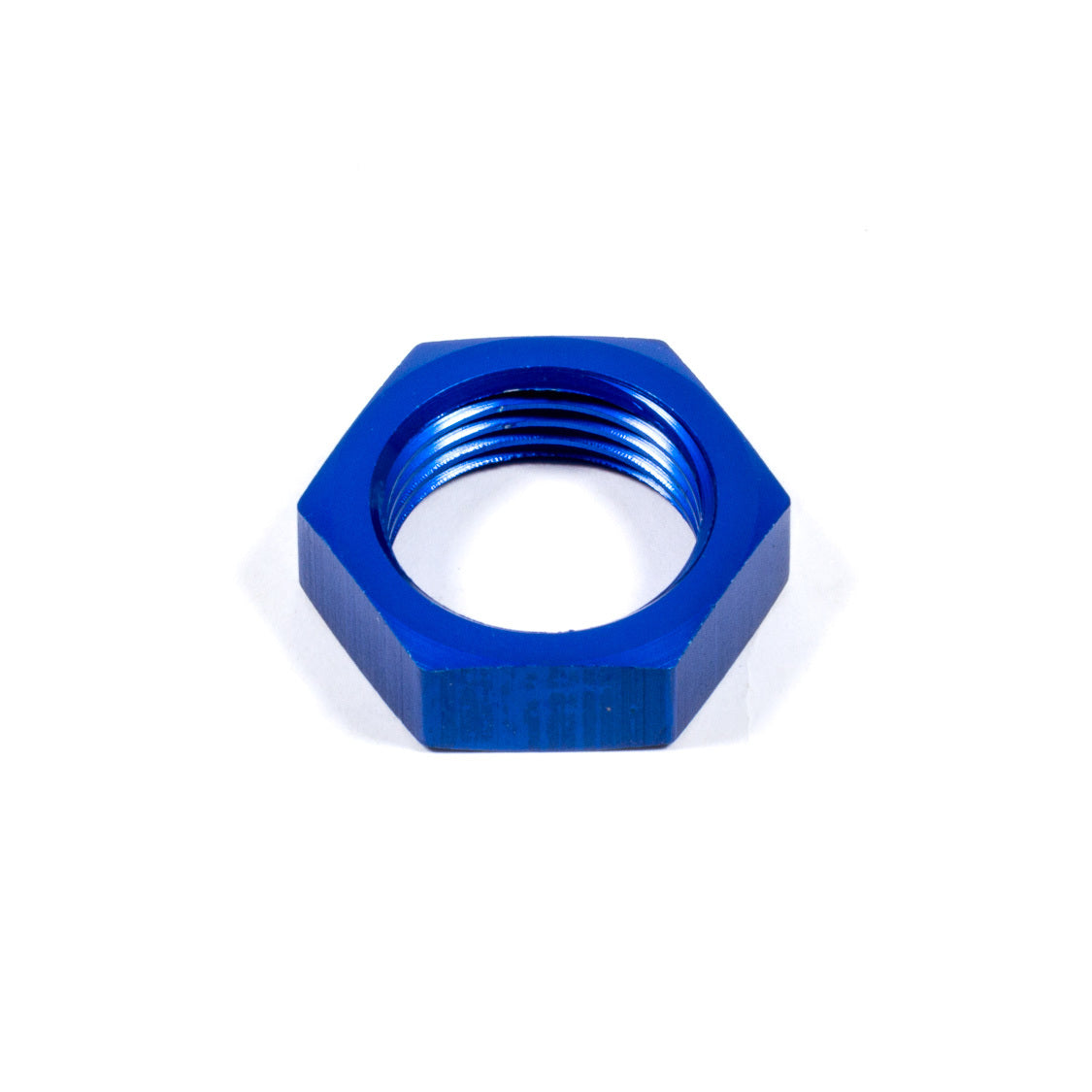 Aeroquip 10 AN Bulkhead Fitting Nut Aluminum - Blue Anodize
