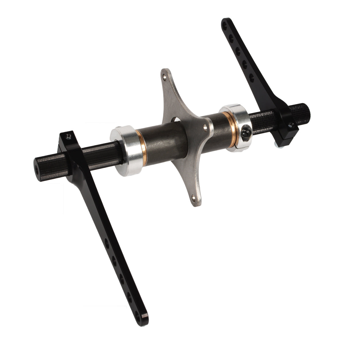 JOES Adjustable Bell Crank - Panel Mount - Cross Shaft - Black - Sprint Car Throttle Linkages