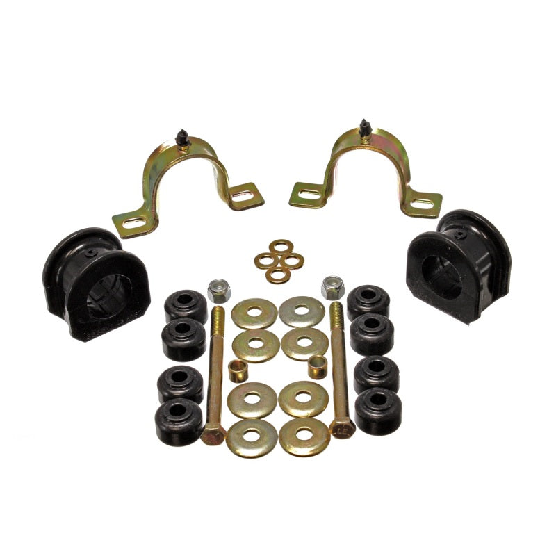 Energy Suspension Hyper-Flex Front Sway Bar Bushing - Greasable - 33 mm Bar - Black/Cadmium - GM Compact SUV/Truck 1995-2004