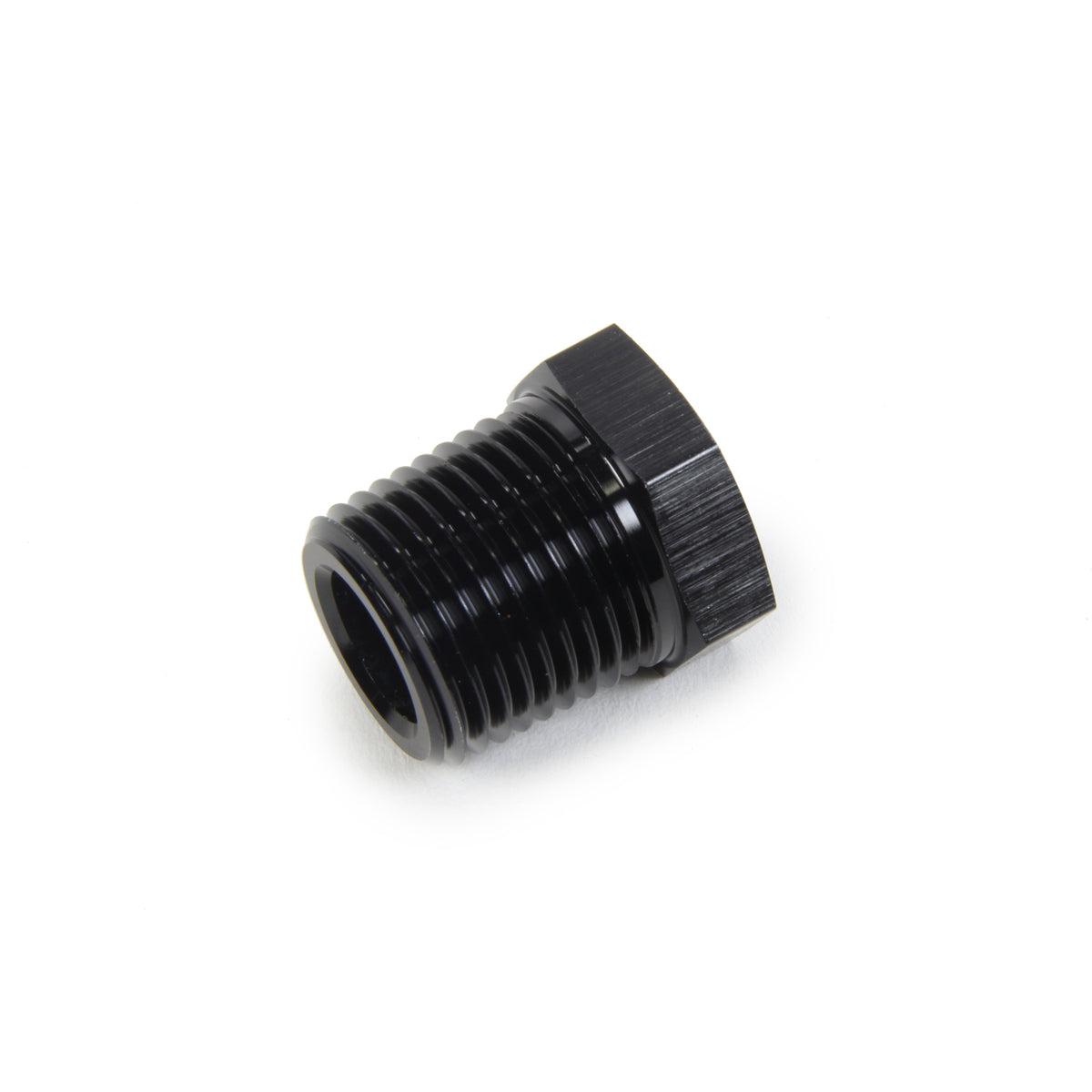 Triple X Race Co. Bushing Fitting 1/2" NPT Male to 1/8" NPT Female Aluminum Black Anodize - Each