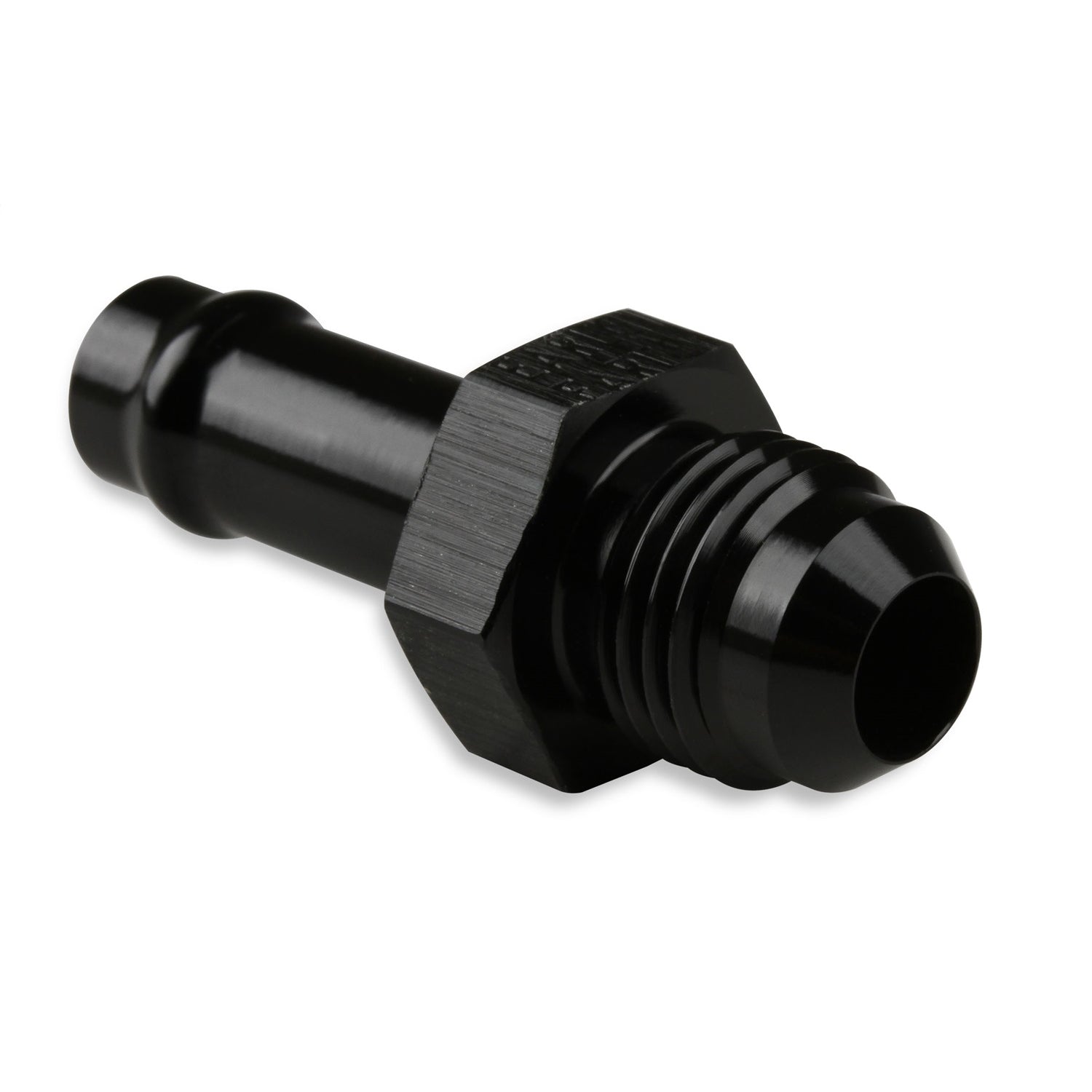 Earl's Vapor Guard - 6 AN Male to 3/8 in Hose Barb - Straight - Adapter - Black
