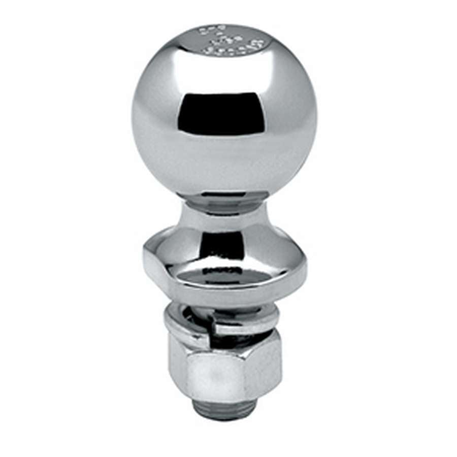 Draw-Tite Hitch Ball - 2" Diameter - 3/4" x 1-1/2" Length Shank - 3,500 lb. Capacity