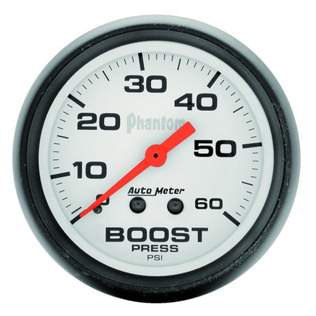 Auto Meter Phantom Mechanical Boost Gauge - 2-1/16