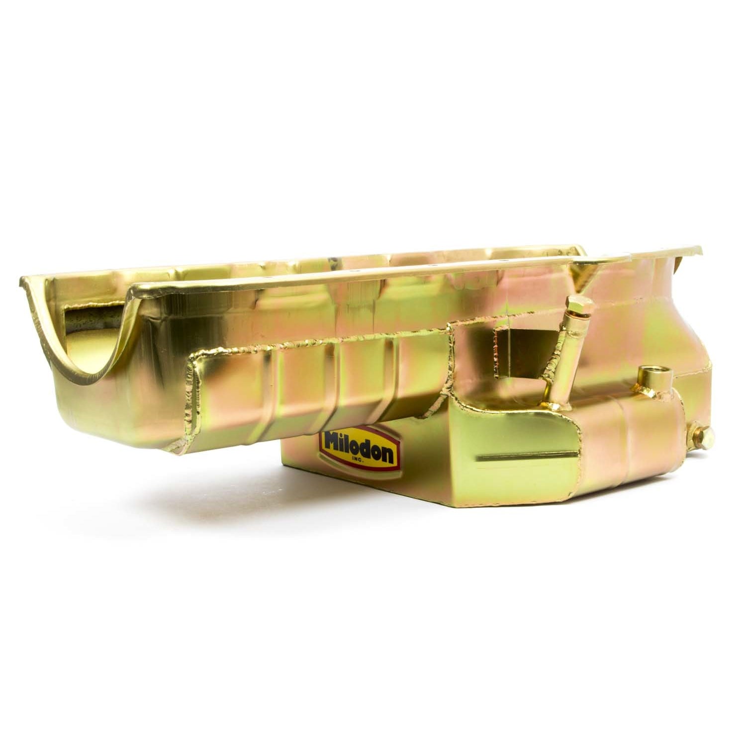 Milodon Pro Competition Late Model & Sprint Wet Sump Oil Pan - SB Chevy w/ Left Hand Dipstick Rail w/ Dipstick