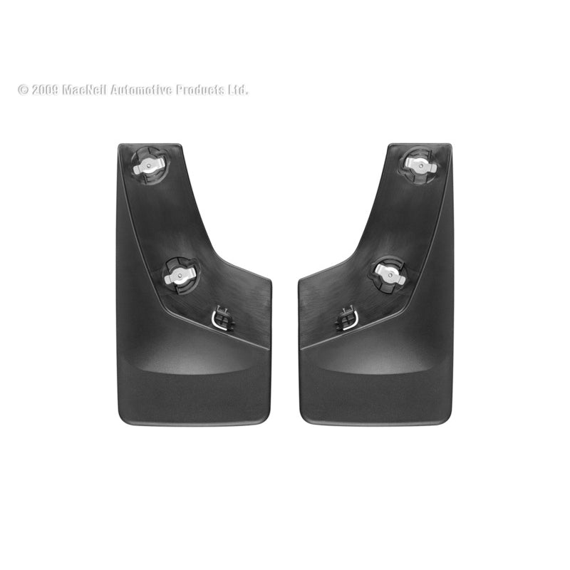 WeatherTech MudFlaps - Rear - Black - GMC - GM Fullsize Truck 2007-13