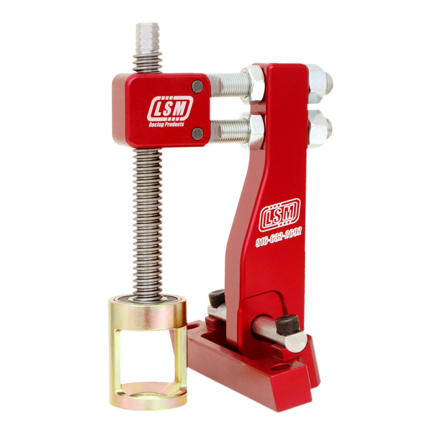LSM Racing Products Head-On Shaft Mount Valve Spring Compressor - Red Anodized - Drag Pack - Mopar Gen III Hemi 2003-19