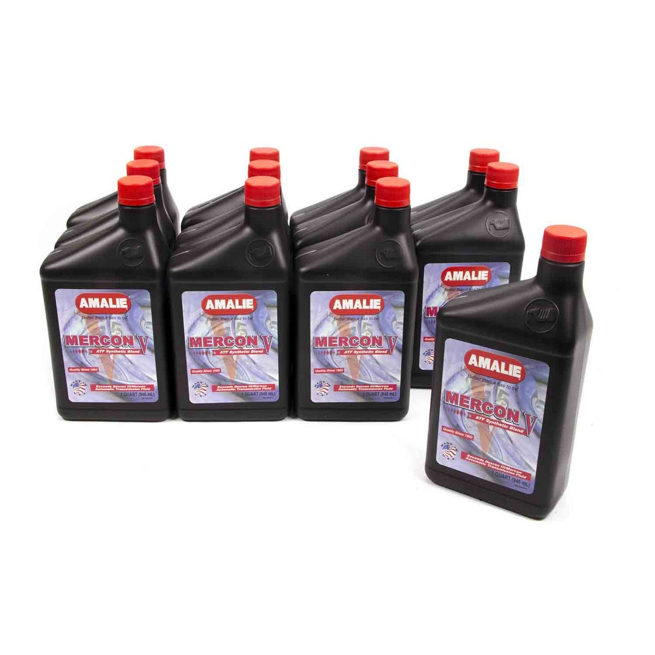 Amalie Mercon V ATF Synthetic Blend Transmission Fluid - 1 Qt. Bottle (Case of 12)