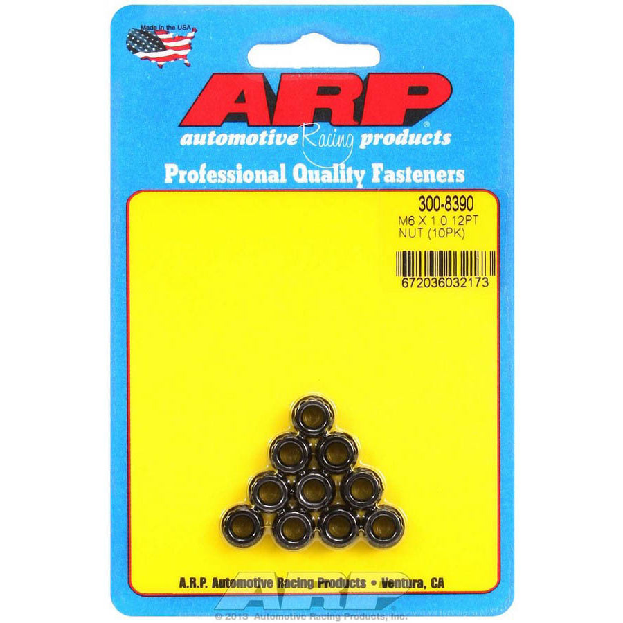 ARP 6mm x 1.00 12 Point Nuts (10)