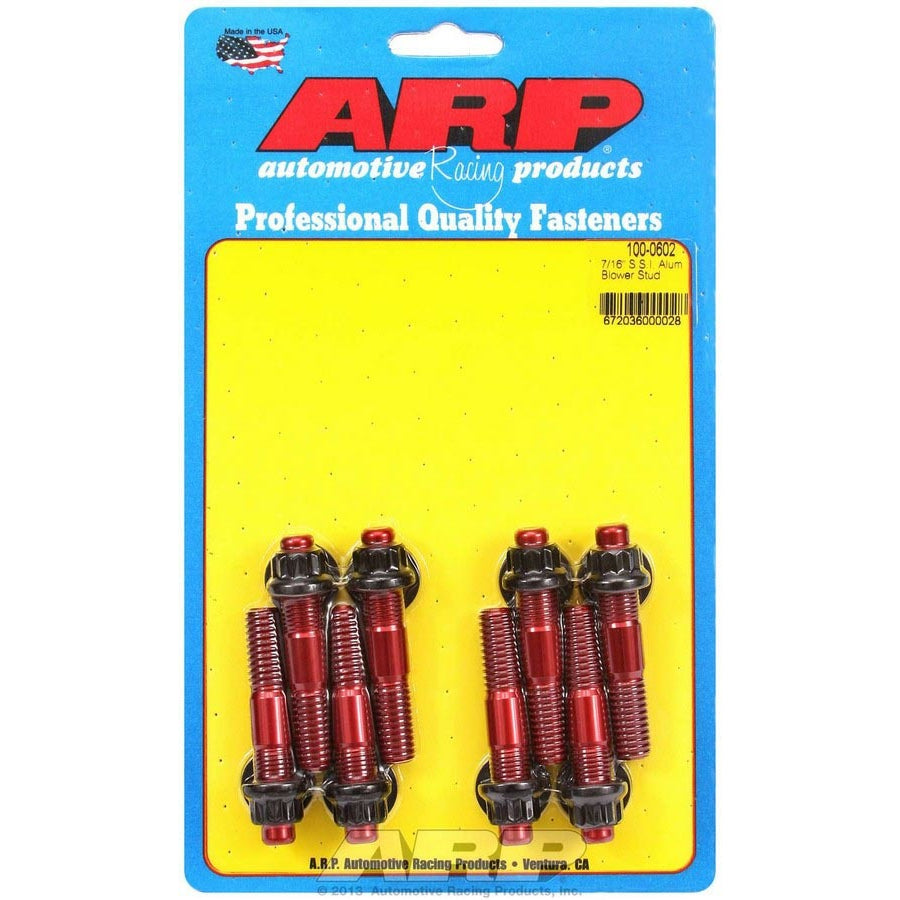 ARP Aluminum Blower Stud Kit - 7/16 x 2.500 OAL