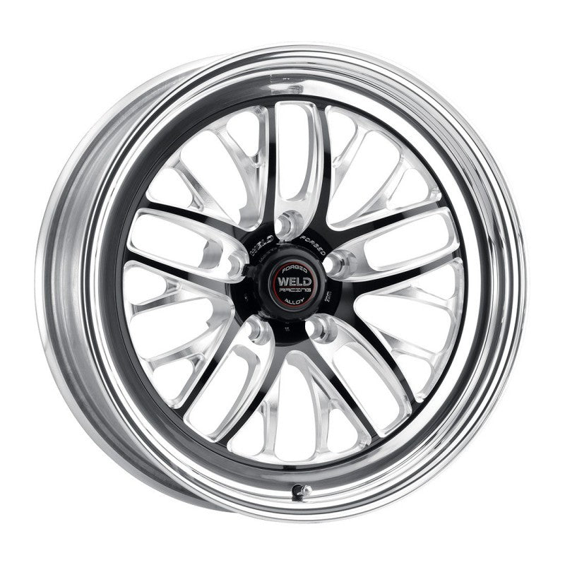 Weld S82 Wheel - 17 x 10 in - 7.300 in Backspace - 5 x 112 mm Bolt Pattern - Black/Polished