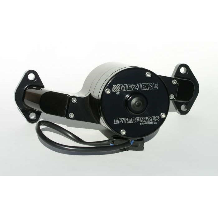 Meziere BB Chevy Billet Electric Water Pump - Black