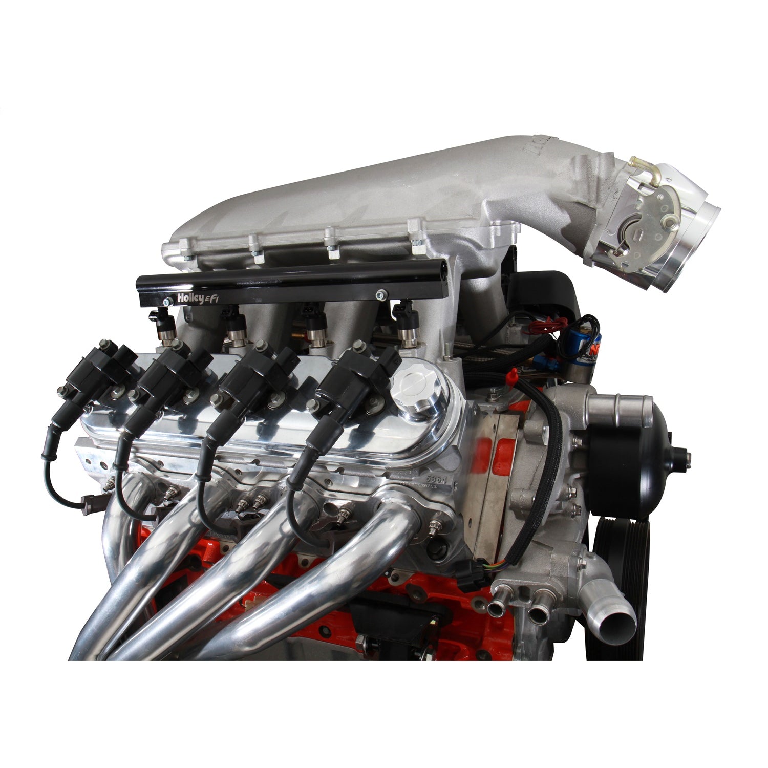 Holley Aluminum LS Valve Covers-Black Krinkle