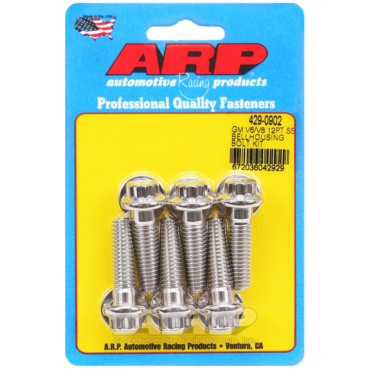 ARP Stainless Steel Bellhousing Bolt Kit - 12 Point GM V6/V8