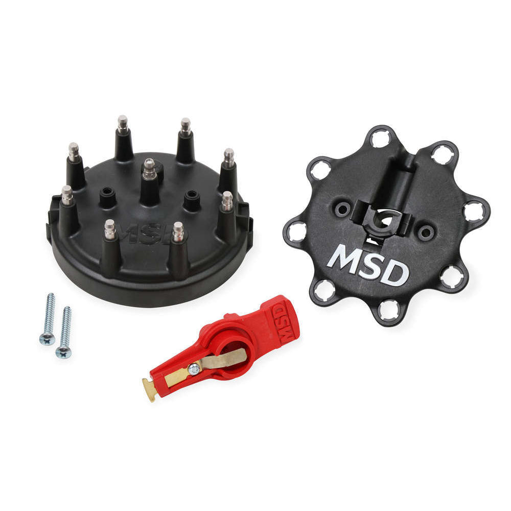 MSD Cap & Rotor Kit - 85-95 Ford - Black