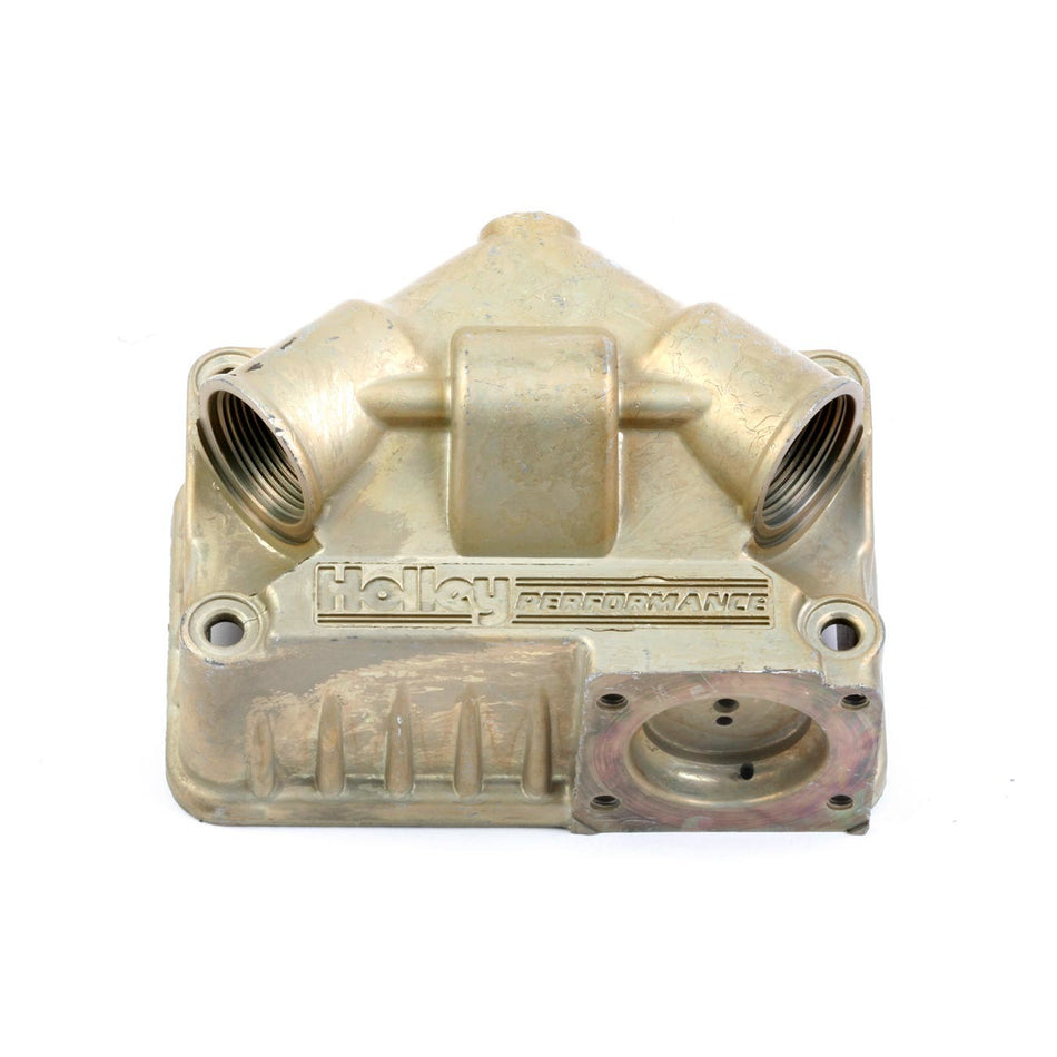 Holley Center Hung Carburetor Fuel Bowl - Zinc - Gold Chromate - Secondary - Holley 4150 / 4500 Carburetors