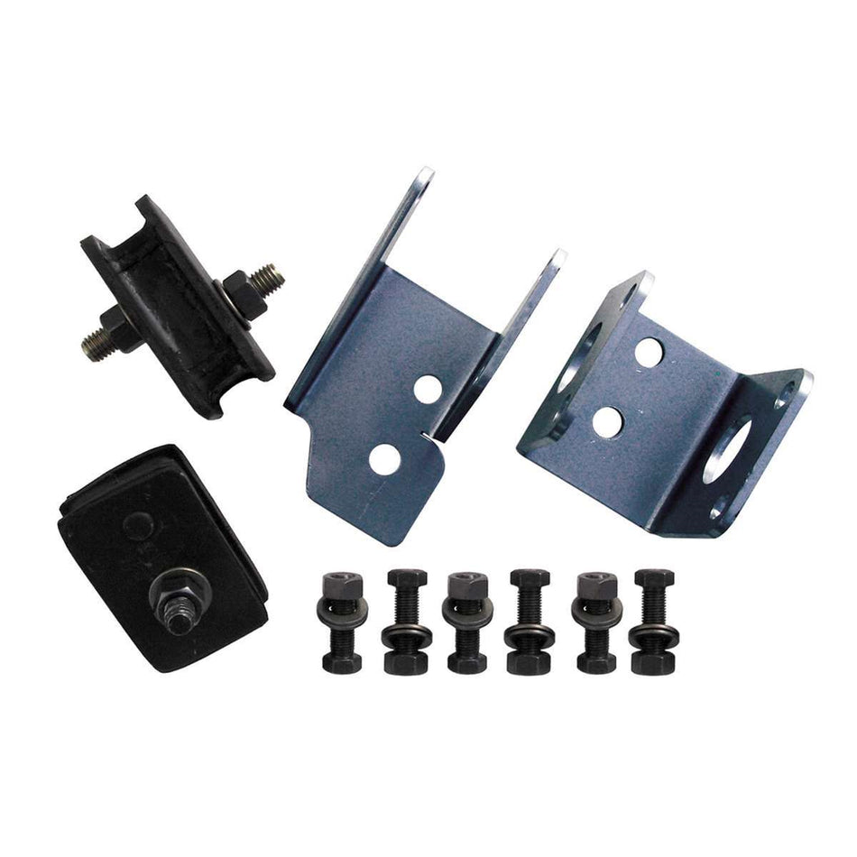 Trans-Dapt Motor Mount - Bracket/Hardware/Mount Pads - Steel/Rubber - Black