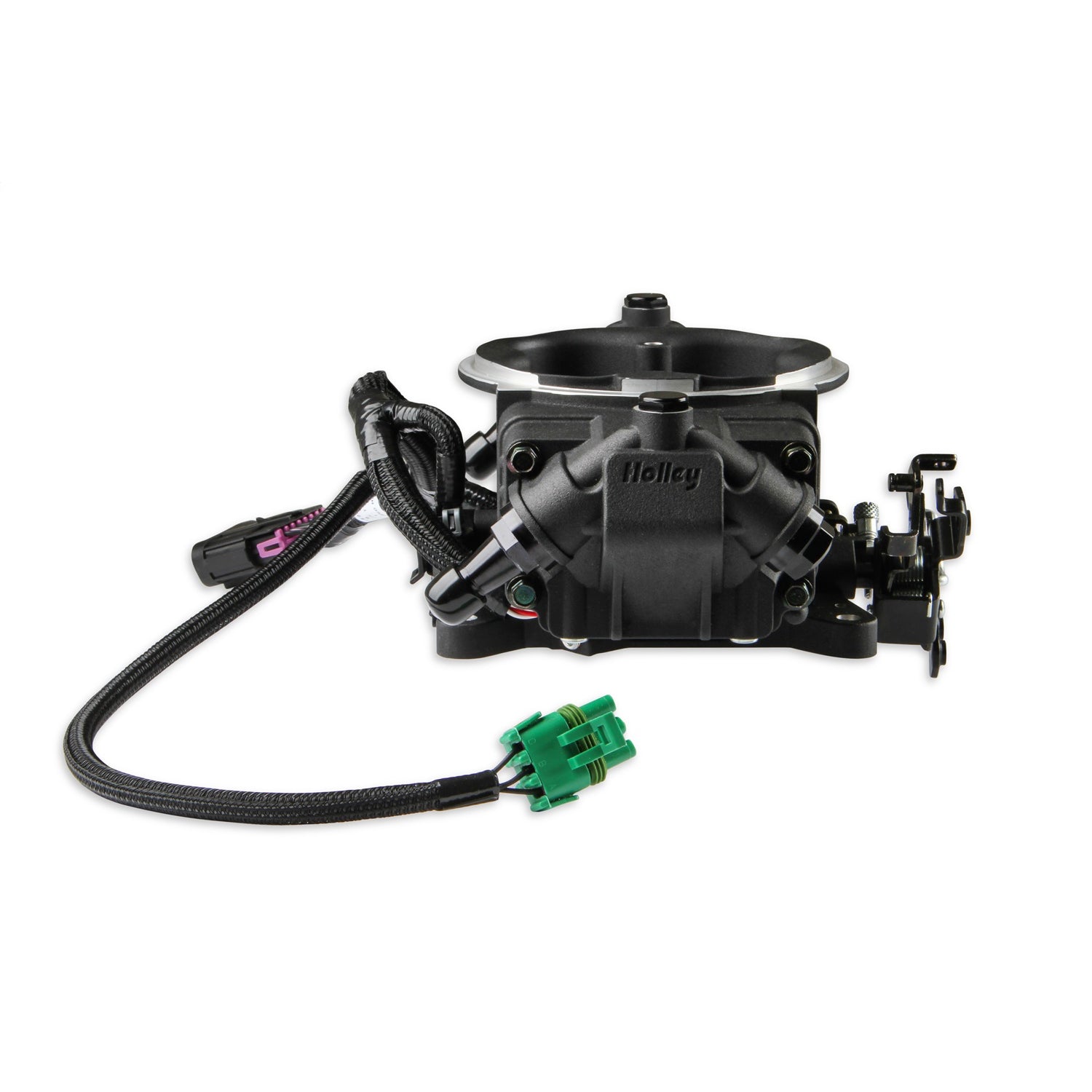 Holley EFI Terminator X Max Stealth Throttle Body Fuel Injection - Square Bore - Black - GM LS-Series