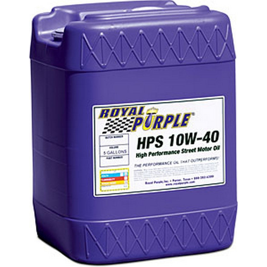 Royal Purple HPS High Performance Street Motor Oil ZDDP 10W40 Synthetic - 5 gal