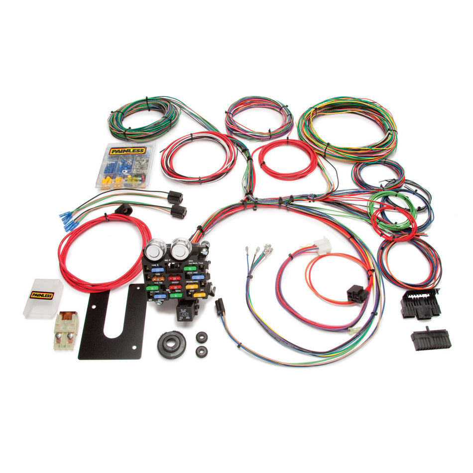 Painless Performance Classic Customizable Chassis Harness - GM Keyed Column - 21 Circuits