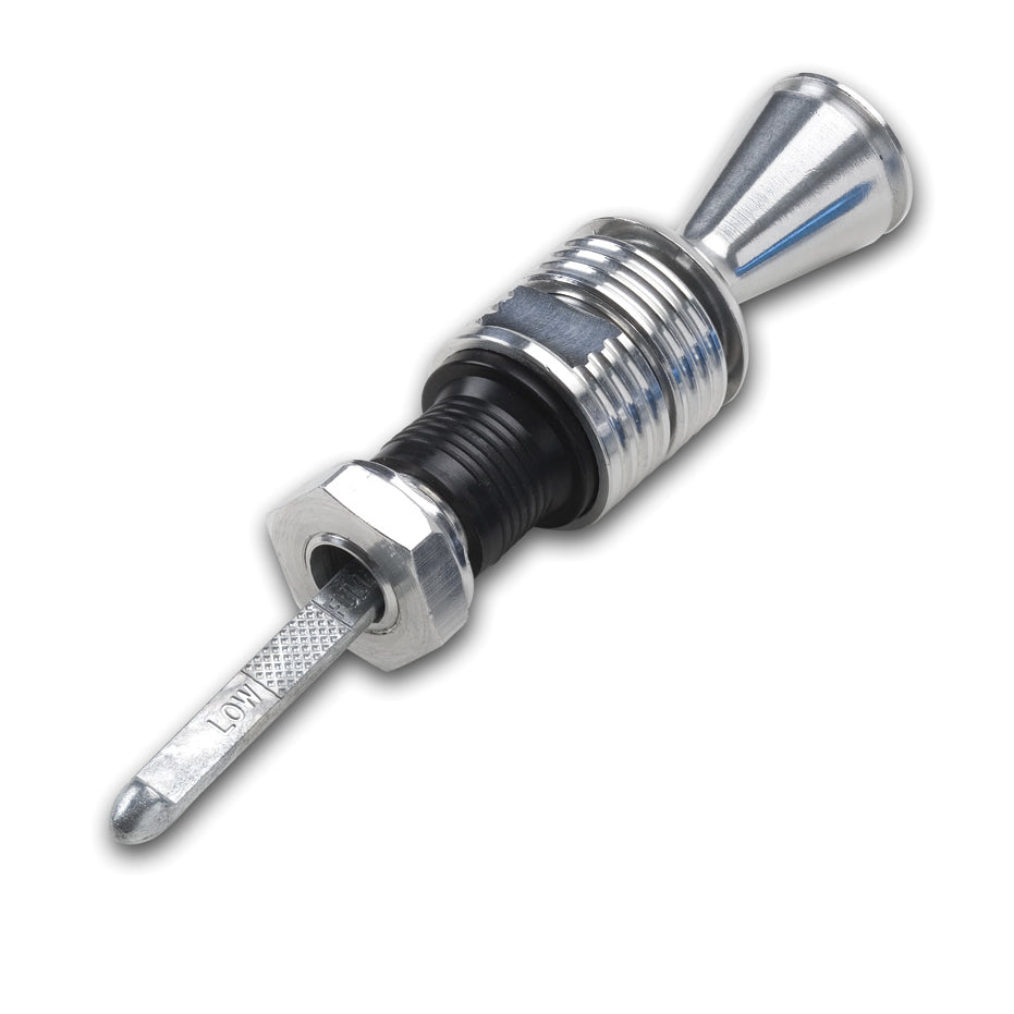 Lokar Anchor Tight Locking Direct Mount Transmission Dipstick - Direct Mount - Clear Anodized - Powerglide