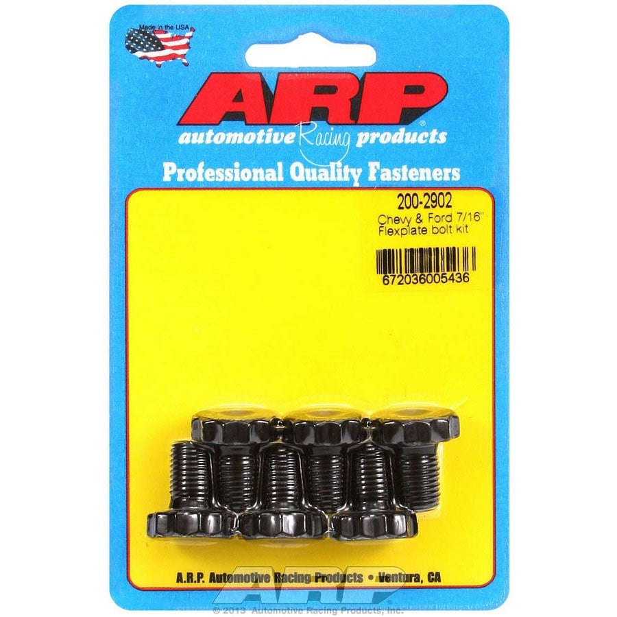 ARP Pro Series Flexplate Bolt Kit - Chevy & Ford - 7/16"-20 x .680" - (6 Pack)