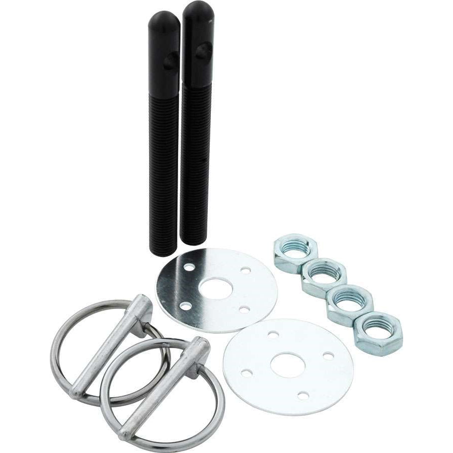 Allstar Performance Aluminum Hood Pin Kit - Black - 3/8" Diameter