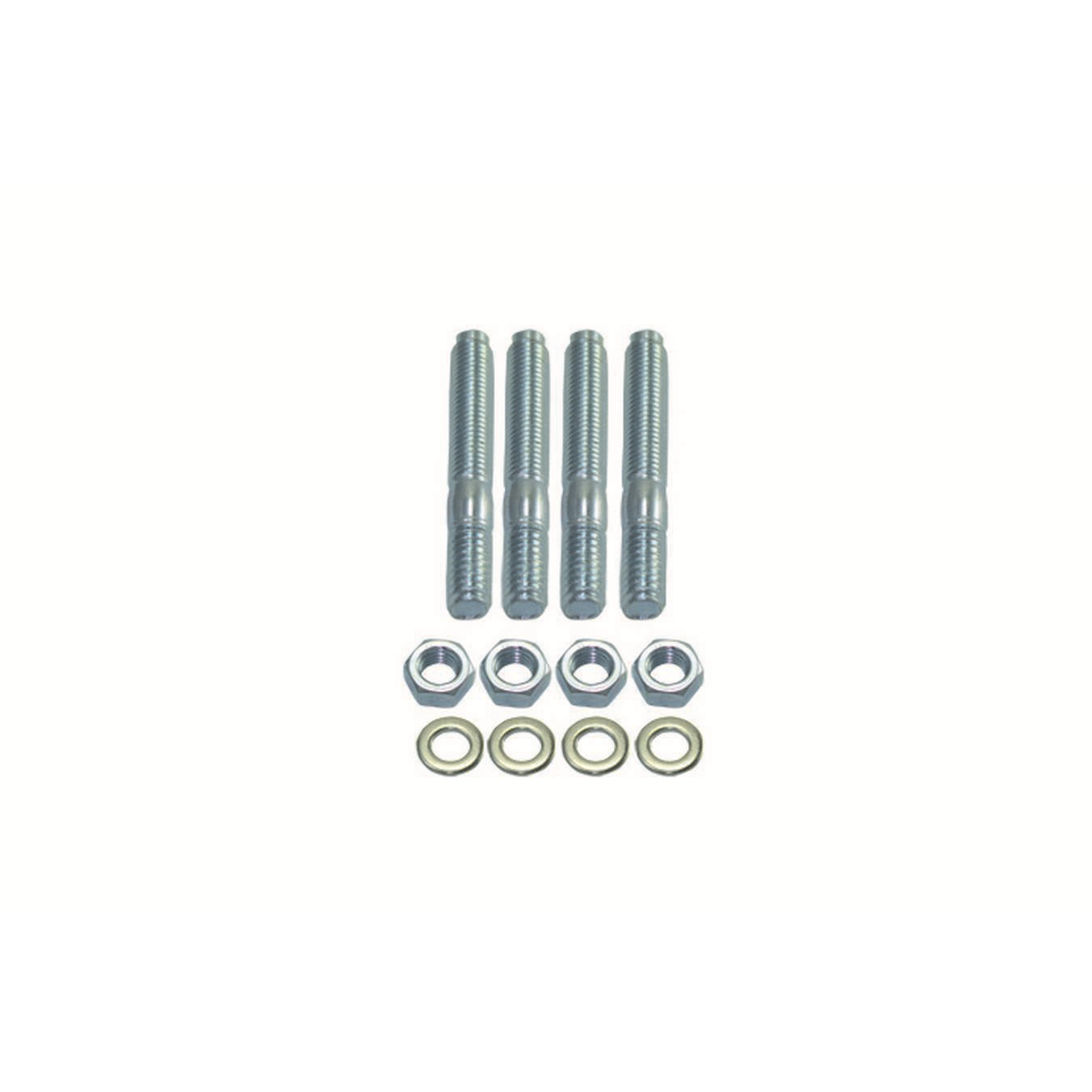 Specialty Products Carburetor Stud Kit 2" Long 4 pc Set White Zinc Steel