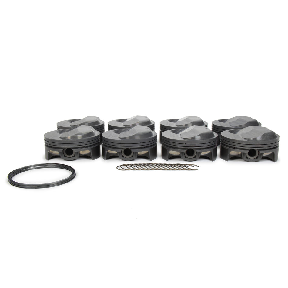 Mahle Elite Sportsman Forged Piston Set - 4.610" Bore - 0.043 x 0.043 x 3 mm Ring Grooves - Plus 42.0 cc - BB Chevy (Set of 8)