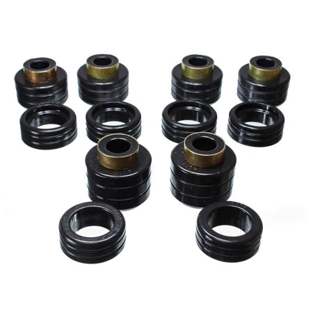 Energy Suspension Hyper-Flex Body Mount Bushing - Black / Cadmium - GM Fullsize Truck 1988-2000