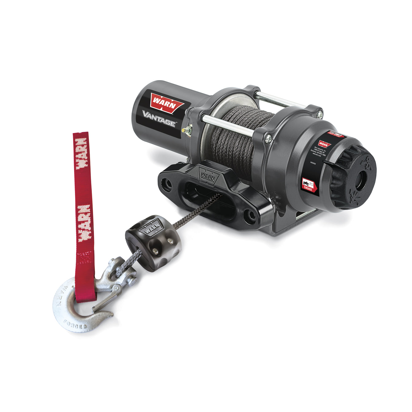 Warn Split Design Winch Bump Stop - Black - Warn Logo