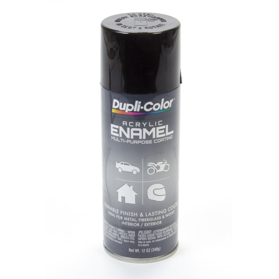 Dupli-Color Premium Enamel - 12 oz. Can - Gloss Black (OSHA)