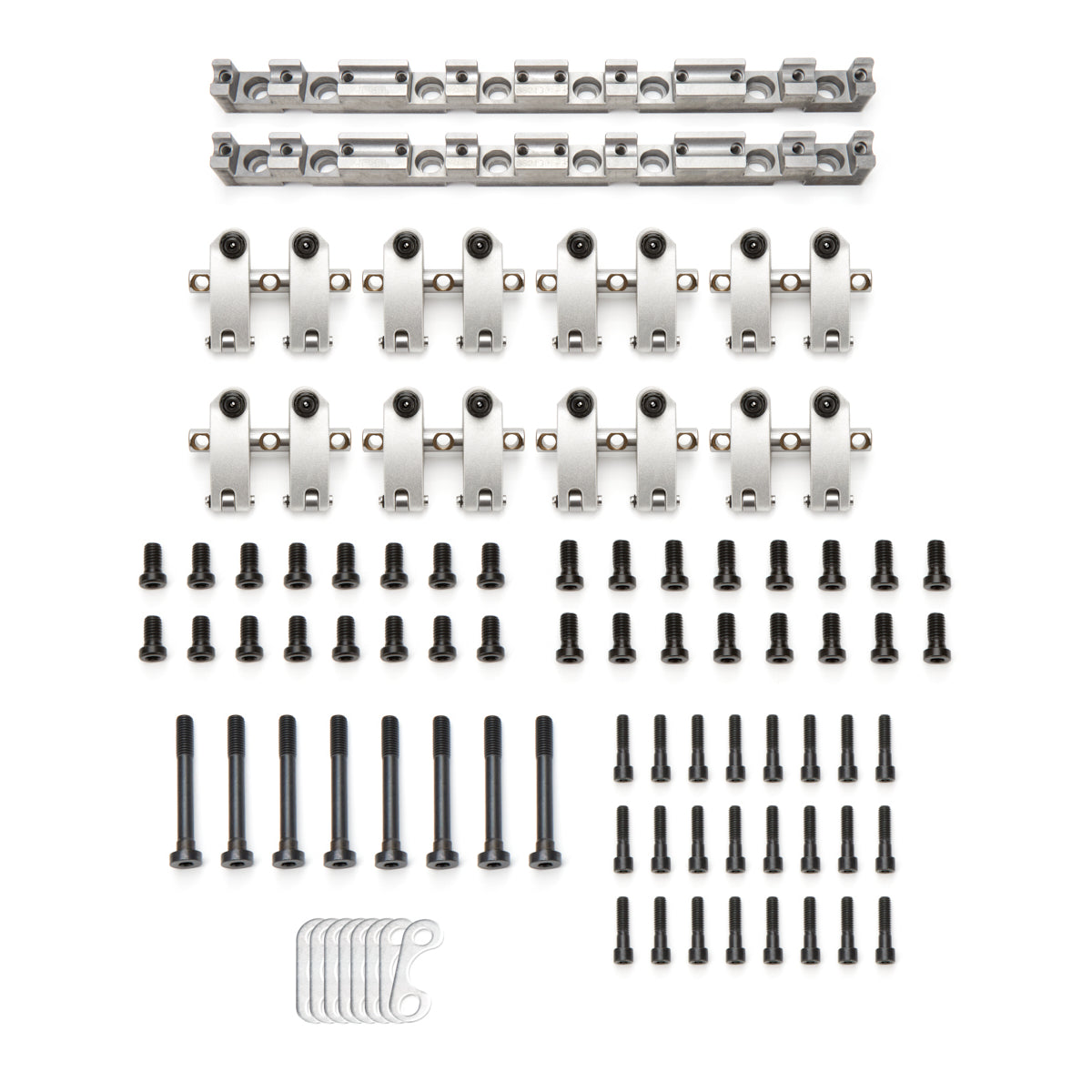 Jesel Sportsman Shaft Mount Roller Rocker Arm - 1.60/1.50 Ratio - Dart Pro 1 Heads - Small Block Chevy (Set of 16)