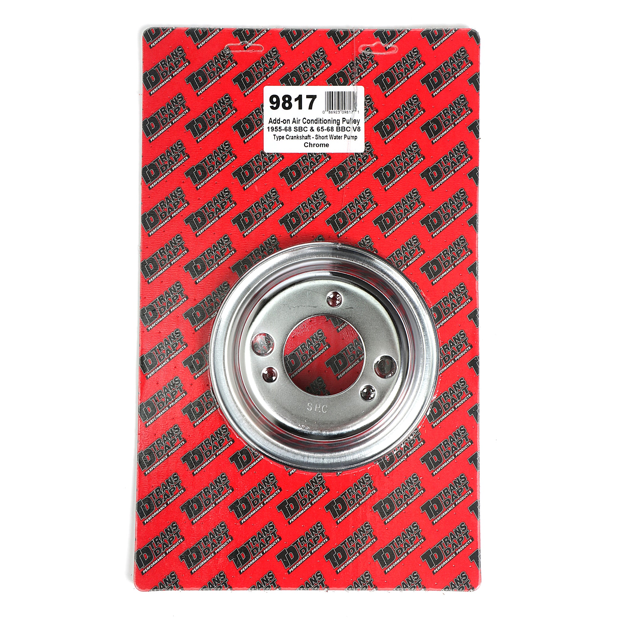 Trans-Dapt Crankshaft Add-On Pulley - 6.8" Diameter