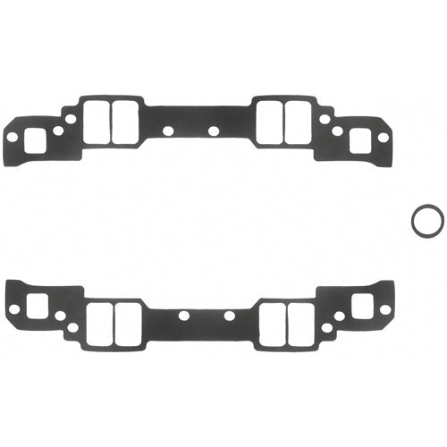 Fel-Pro Intake Manifold Gaskets - SB Chevy - Aluminum Heads w/ Non-Conventional Ports, Chevy 18 High Port - 1.25" x 2.15" Port Size - .120" Thickness