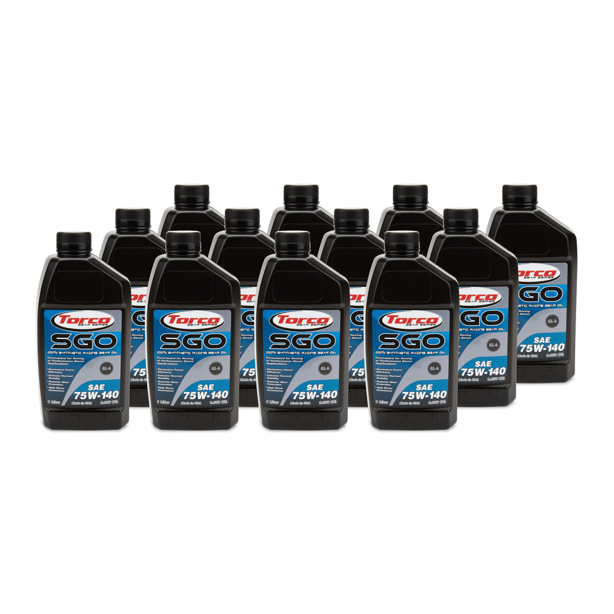 Torco SGO Synthetic Racing Gear Oil - SAE 75W140 - 1 Liter (Case of 12)