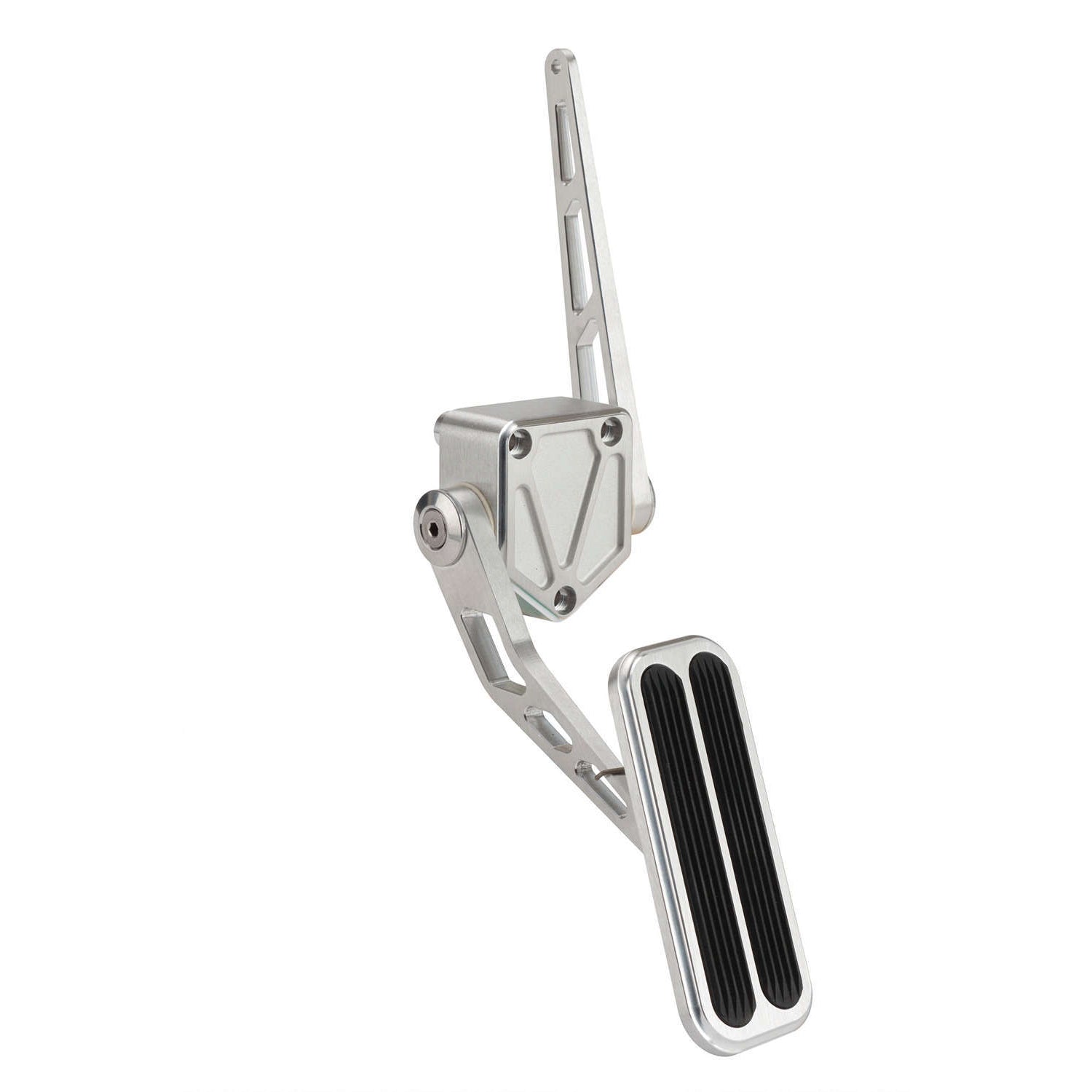 Lokar Gas Pedal Assembly Firewall Mount Aluminum Brushed - GM Fullsize Truck 1971-72