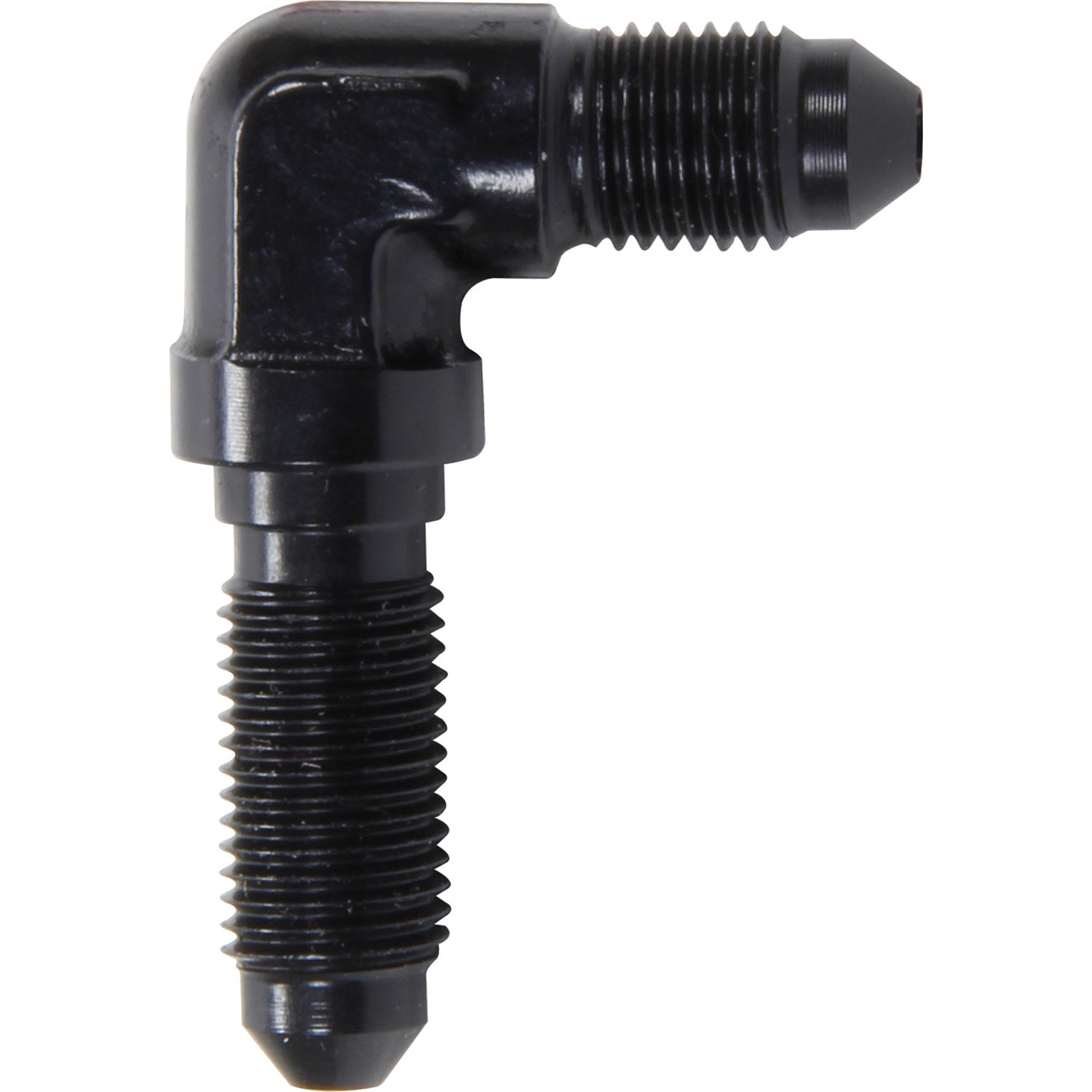 Allstar Performance 90 Degree Bulkhead -3 - Black (10 Pack)