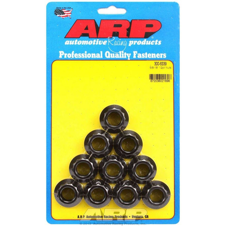 ARP 5/8-18 12 Point Nuts (10)