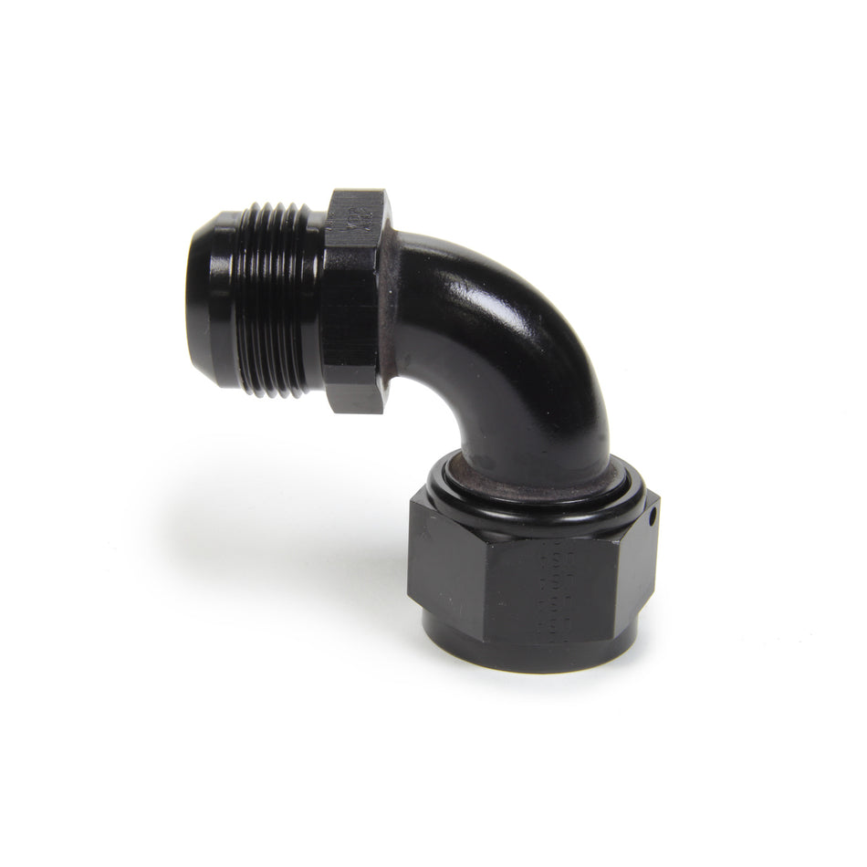 XRP 90° Adapter - 16 AN Male to 16 AN Female Swivel - Aluminum - Black Anodize