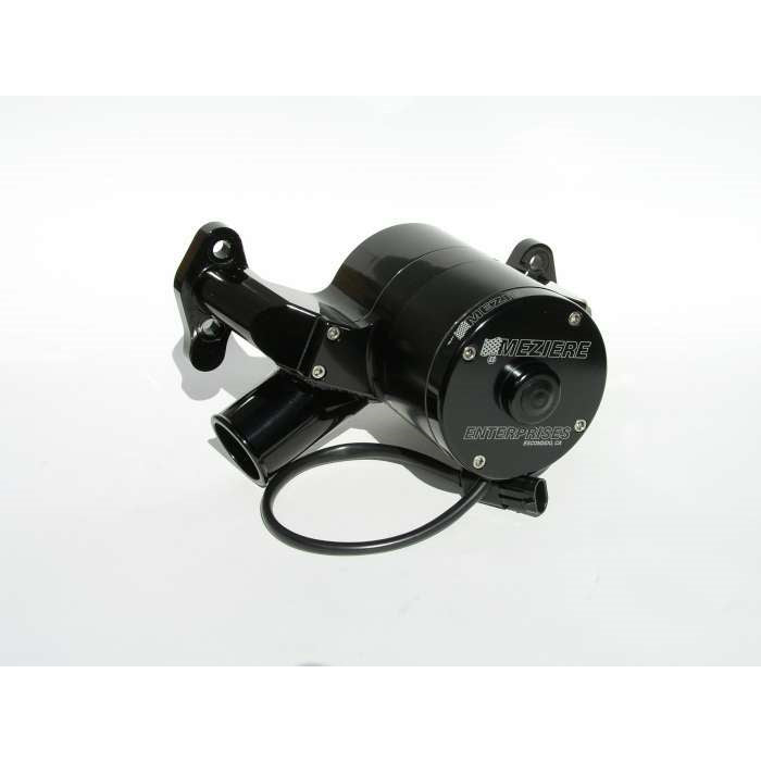 Meziere SB Chevy Billet Electric Water Pump - Hi-Flow - Black