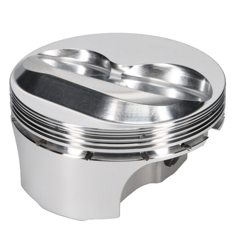 JE Pistons 23 Degree FSR Hollow Dome Forged Piston - 4.125 in Bore - 0.043 x 0.043 x 3 mm Ring Grooves - Plus 10.80 cc - Small Block Chevy (Set of 8)