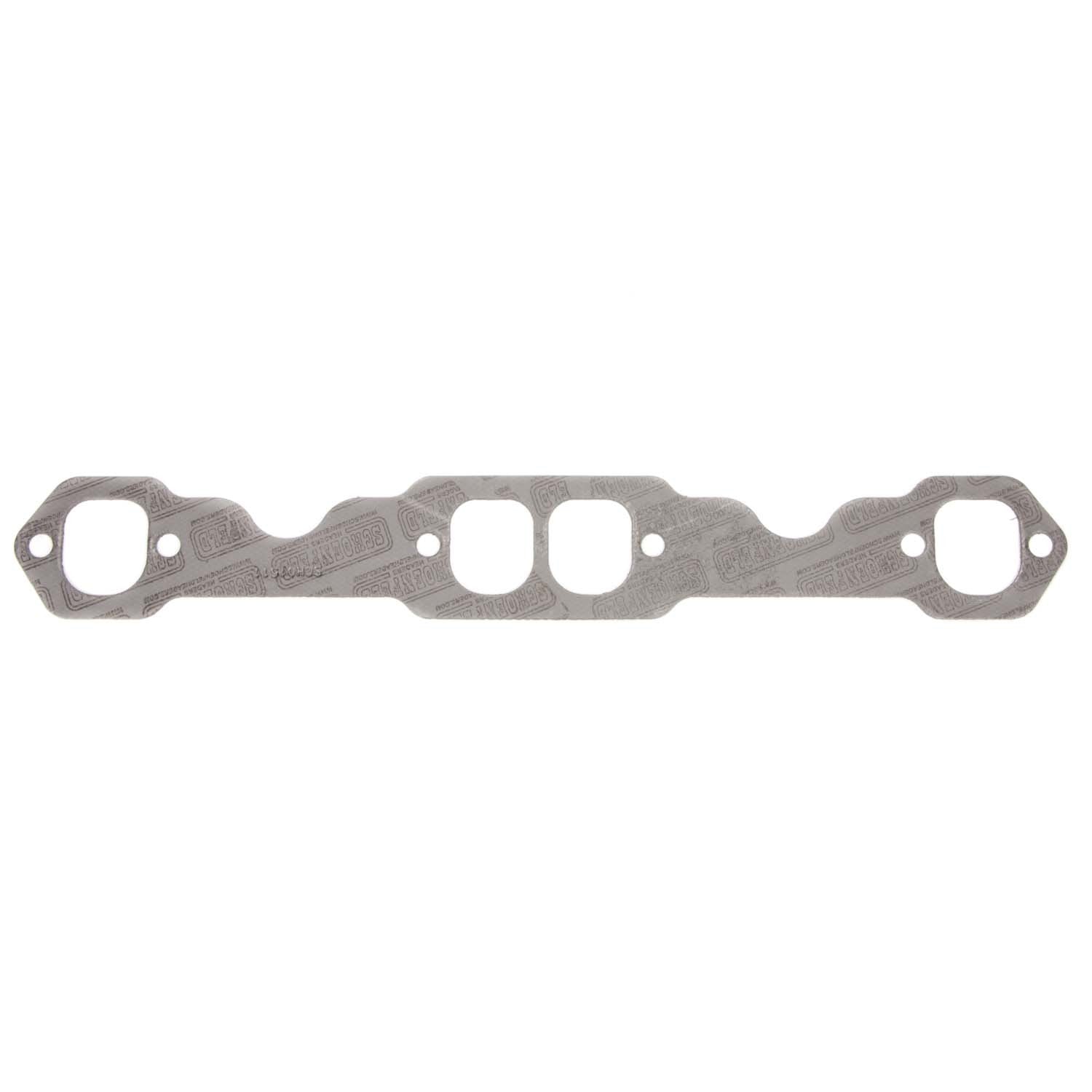 Schoenfeld Header Gasket - SB Chevy 265 - 400 - Standard Shape Port - 1-3/4" D Shape Port