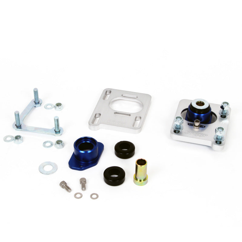 BBK Performance Strut Caster/Camber Plates Independent Caster/Camber Adjustment Aluminum Clear Anodize