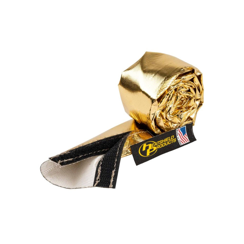 Heatshield Products Cold Gold Sleeve - 1 in ID - 3 ft Roll - 1100 Degrees - Gold