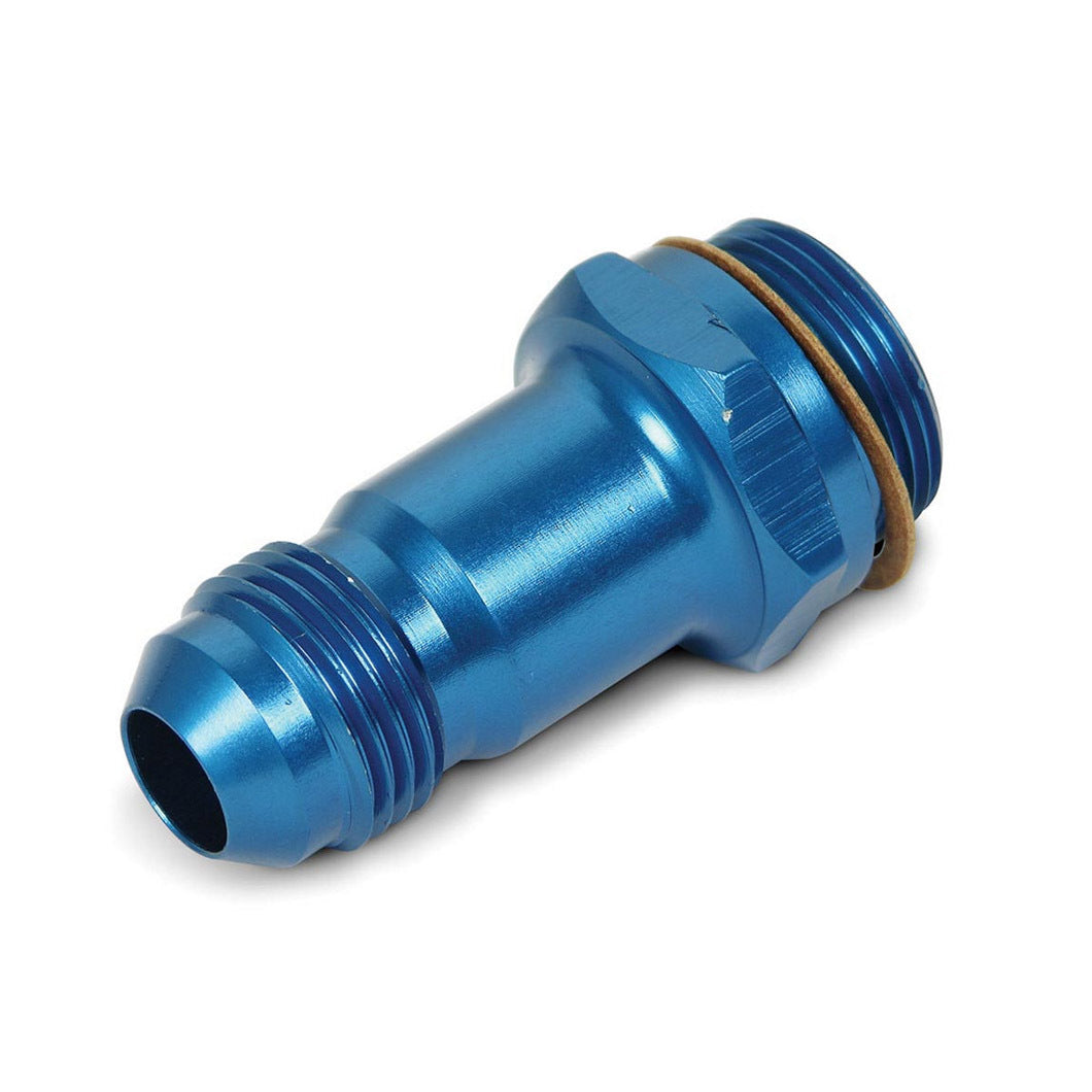 Earl's Aluminum Dual Feed Holley (Extended) Carburetor Adapter -08 AN to 7/8-20 Carb. Thread