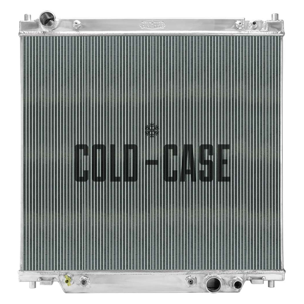 Cold-Case Radiators Radiator - Driver Side Inlet - Passenger Side Outlet - Aluminum - Polished - Ford Powerstroke