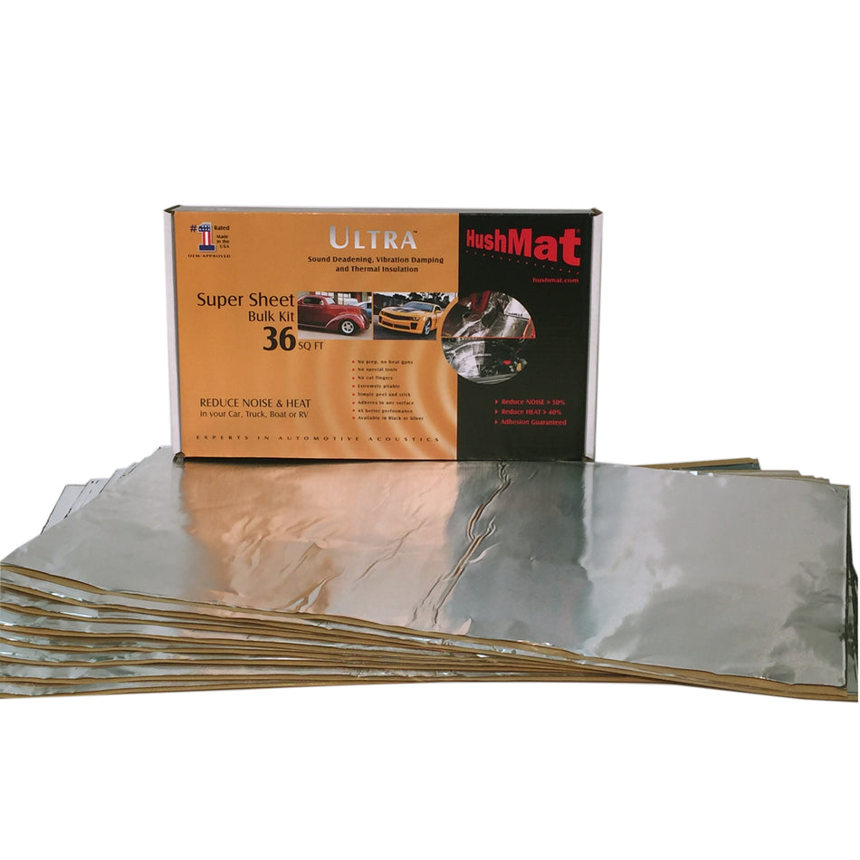 Hushmat Super Bulk Kit Contains (9) 18" x 32" Silver