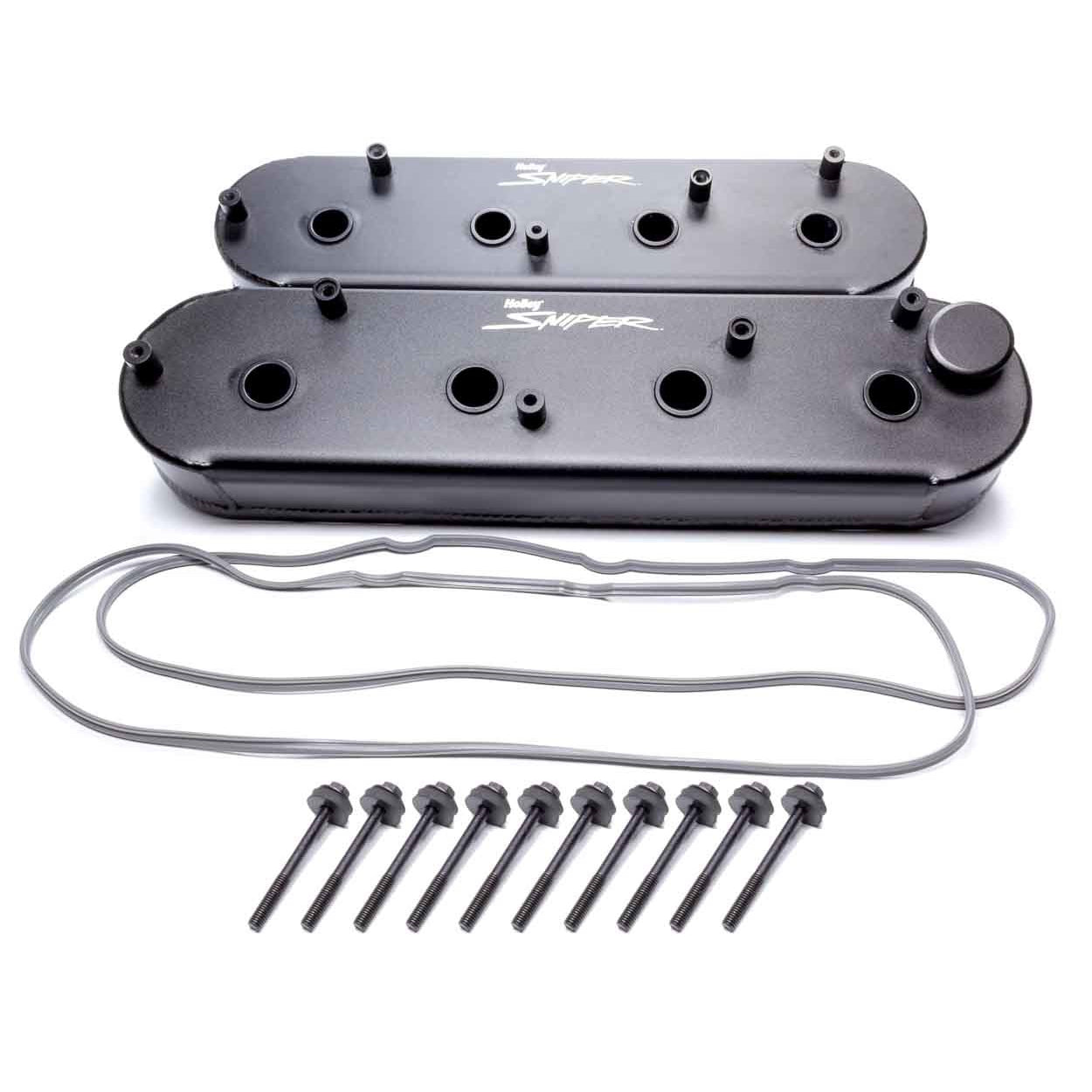 Sniper Fabricated Aluminum LS Valve Covers - Satin Black