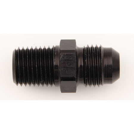 XRP Adapter Fitting Straight 4 AN Male to 1/8" NPT Male Aluminum - Black Anodize