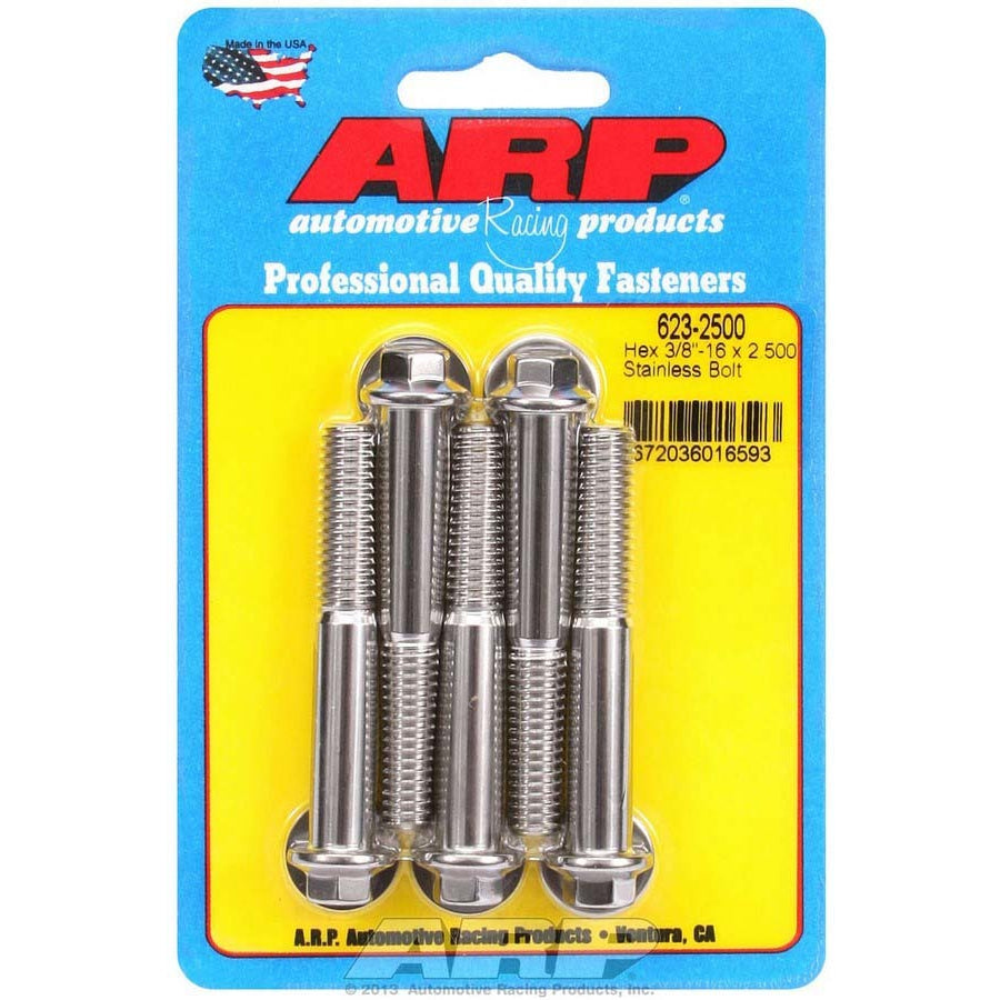 ARP Stainless Steel Bolt Kit - 6 Point (5) 3/8-16 x 2.500